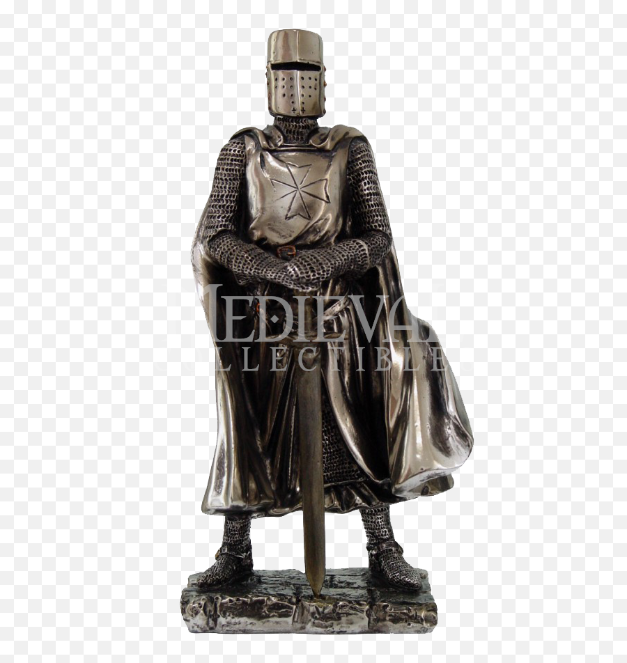 Download Hd Standing Crusader Knight Statue Cc8712 From Dark - Crusader Knight Statues Png,Crusader Png