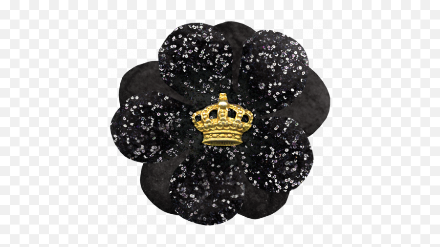 All The Princesses - Black Flower Graphic By Janet Kemp Solid Png,Transparent Black Flower Crown