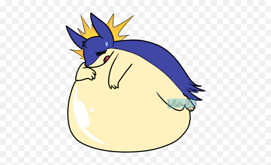 Download Hd 157 Typhlosion By Inflationdex - D8fury6 Pokemon Pokemon Belly Png,Typhlosion Png