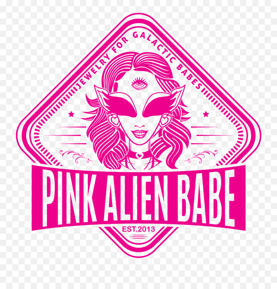 Triangles U2013 Pink Alien Babe - Girl Face Clipart Png,Alien Transparent