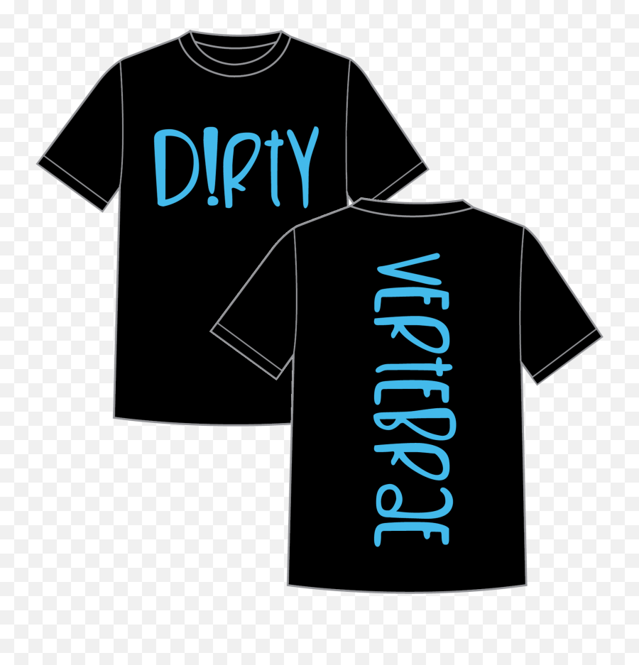 Vertebacku0027 T - Shirt Dirty Vertebrae Active Shirt Png,Shirt Template Png