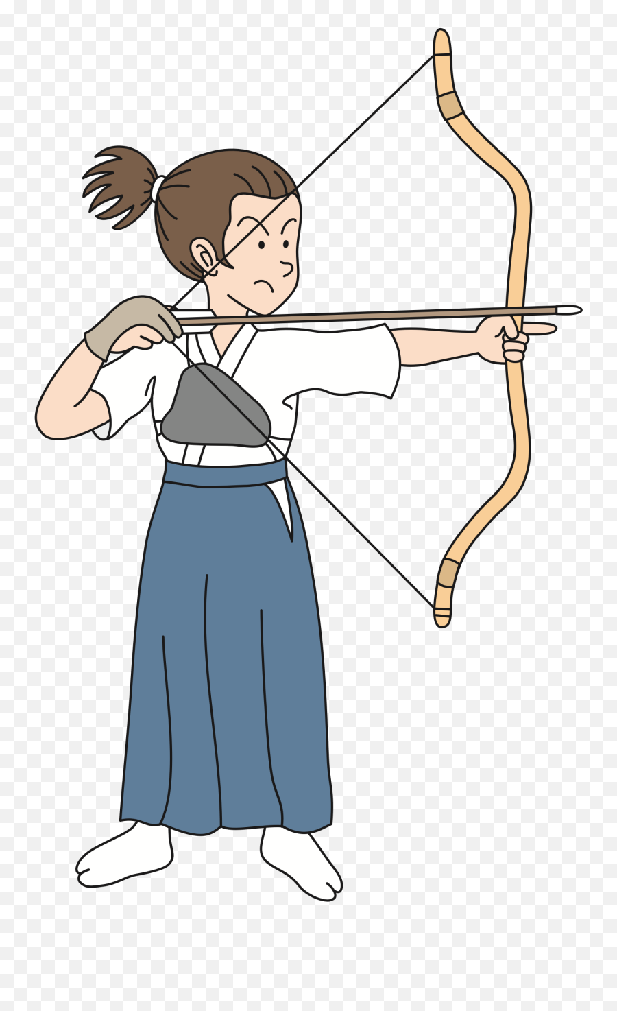 Female Clipart Archery Transparent Free For - Archer Clipart Png,Archery Png