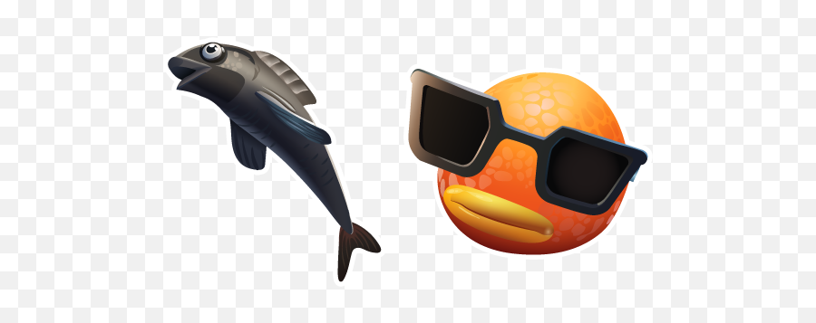 Fortnite Contract Giller Skin Fresh Fish Pickaxe Cursor - Fortnite Fresh Fish Pickaxe Png,Meme Glasses Png