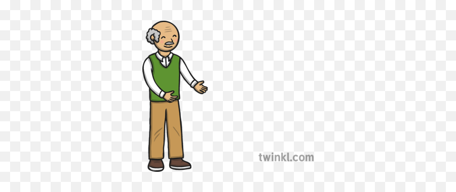 Getting - Twinkl Standing Png,Old Man Png