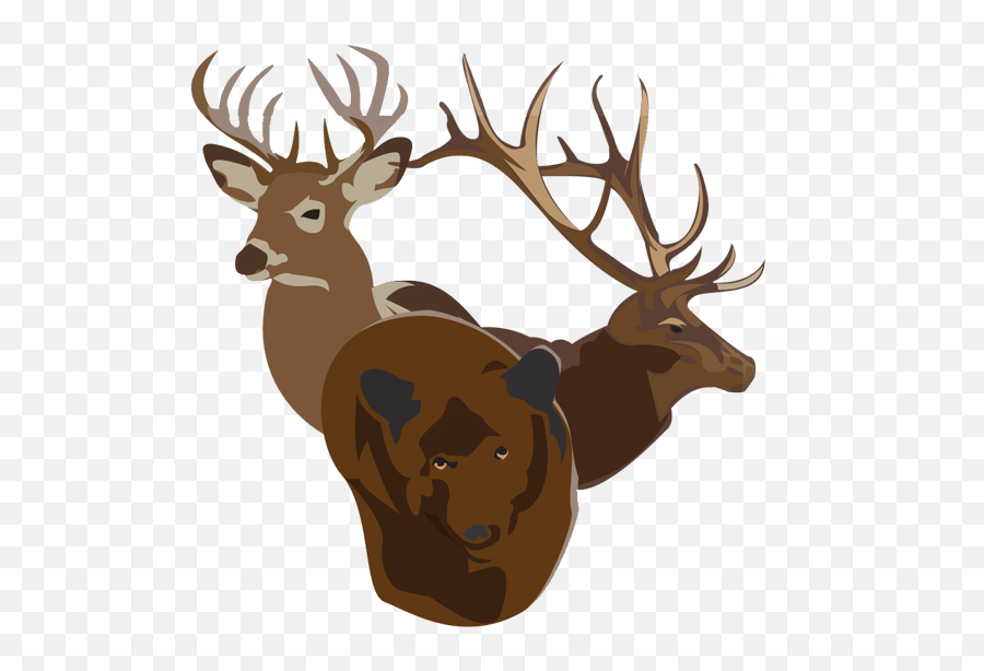Bucks Bulls Bears - Elk Clipart Full Size Clipart Caribou Png,Bull Bear Icon