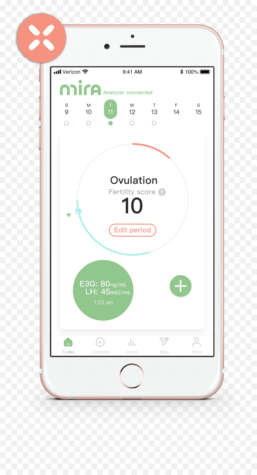 Mira App - Mira Fertility Tracker Smartphone Png,Icon Pregnancy Test Kit