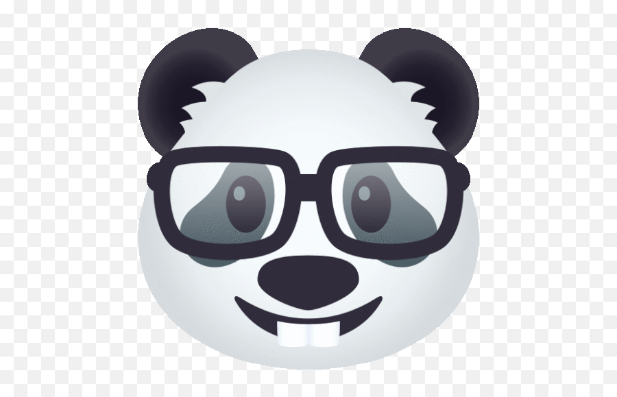 Nerdy Panda Sticker - Panda Rolling Eyes Png,Icon Hd Nerd