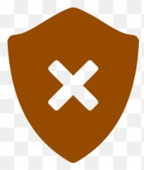 Brown Delete Shield Icon - Free brown icons Safe And Unsafe Icon png