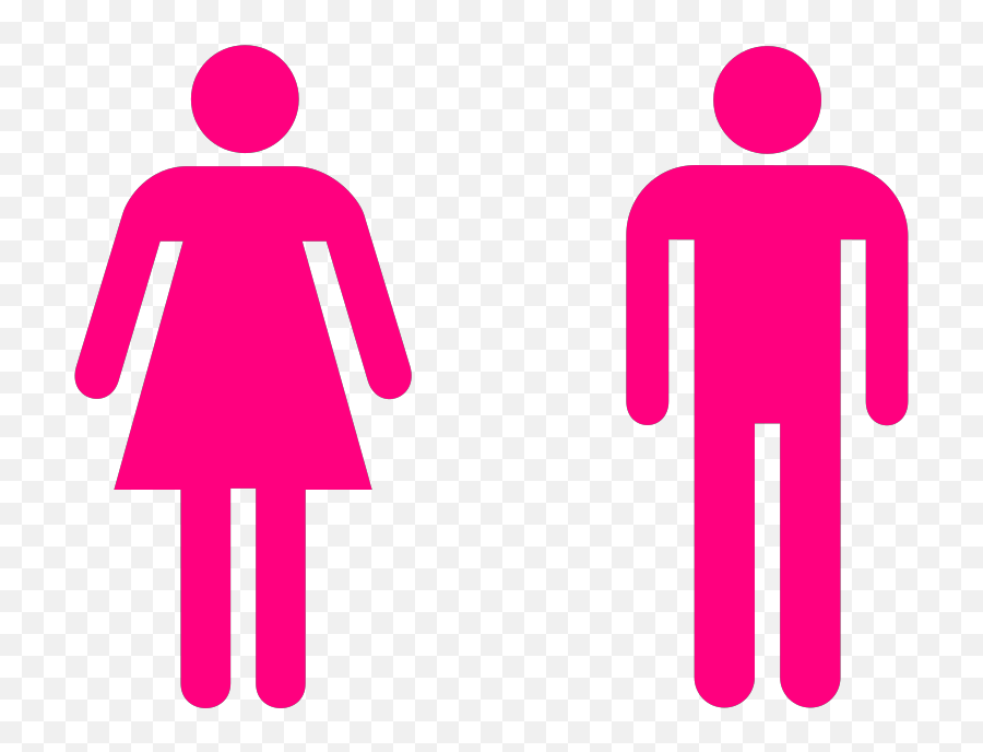 Pink People Blue Woman Svg Clip Arts Download - Download Mens Room Womens Room Png,Person Icon Svg