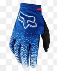 Motocross Gloves - Fox Womens Dirtpaw Blue png