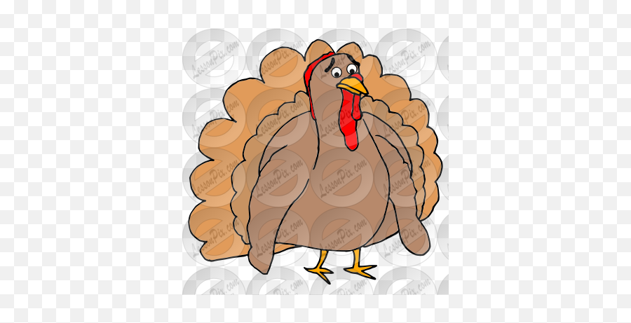 Sad Turkey Clipart Png Big Pictures - Cartoon,Thanksgiving Turkey Png