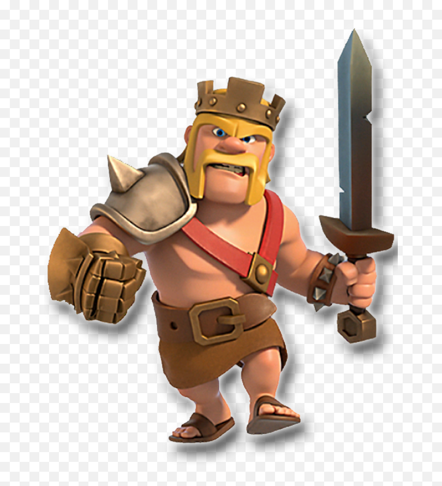 Download Barbaro Clash Of Clans Png - Clash Of Clans Barbarian King Coc Png,Clash Of Clans Png