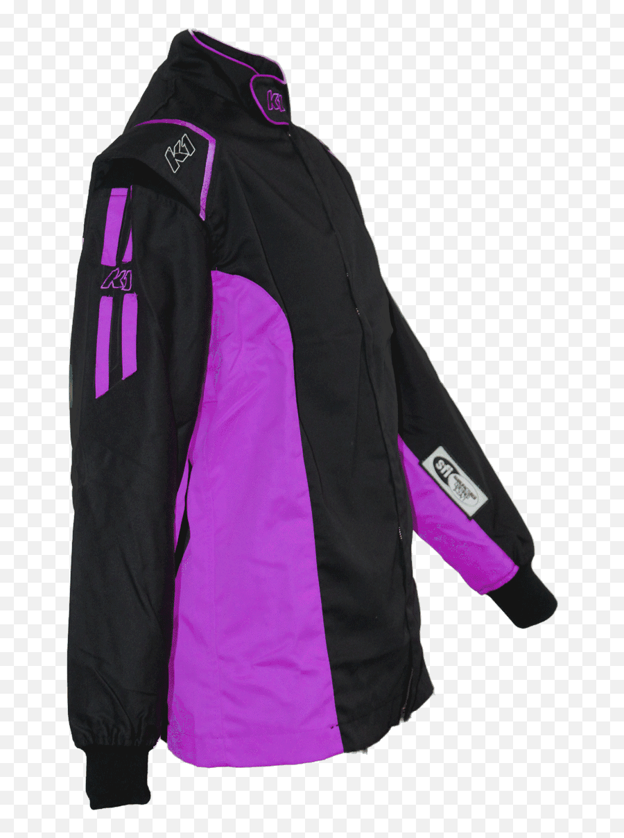 K1 Racegear Challenger Racing Jacket Sfi - 1 Blackpurple Long Sleeve Png,Icon Ladies Motorcycle Jacket