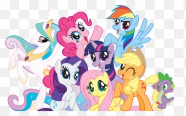 Group Shot - Little Pony Friendship Is Magic Png,Pony Png