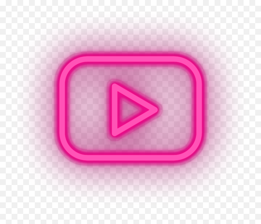 Youtube Neon Sign - Brands And Social Led Neon Decor Color Gradient Png,Dimensions Of Youtube Icon