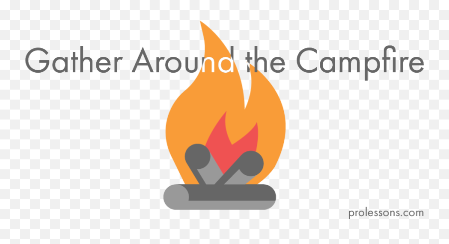 Beginner Acoustic Guitar Songs Gather Around The Campfire - Graphic Design Png,Camp Fire Png