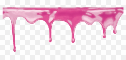 Border Edging Frame Pink Paint Dripping Wet Overla - Transparent Blue Paint Dripping png