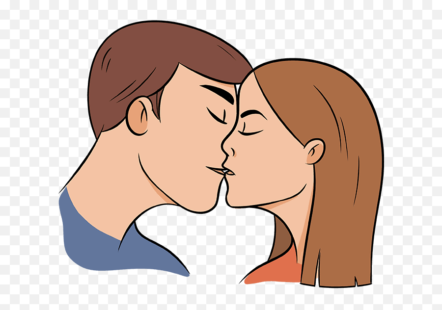 How To Draw A Kiss - Really Easy Drawing Tutorial Png,Kiss Cartoon Icon
