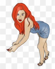 Pin - Up Girl PinUp Stripper PNG Picpng