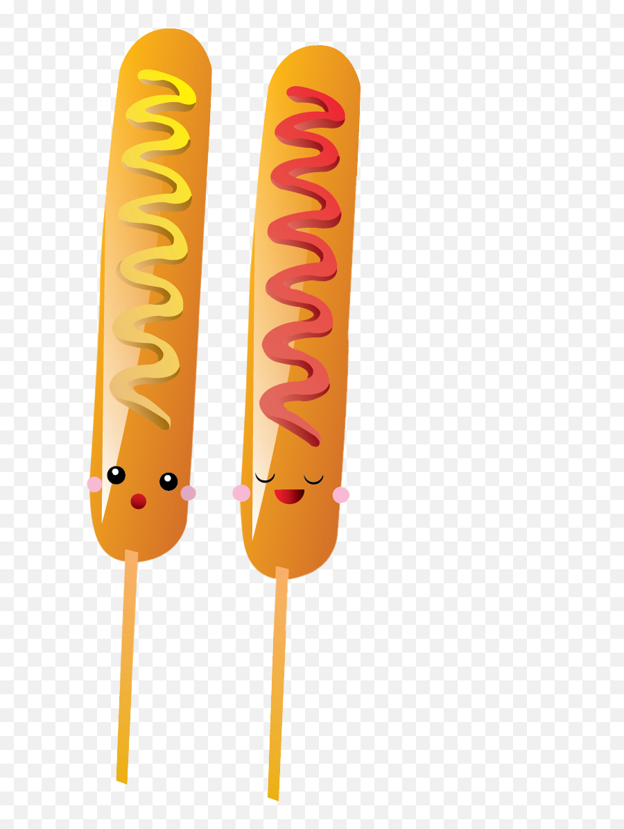 Transparent Hotdog - Hotdog On Stick Clipart Png,Hotdog Transparent