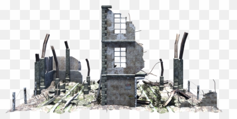 Ruins Drawing Destroyed House Transparent U0026 Png Clipart Free - Ruined Building Png,Ruins Png