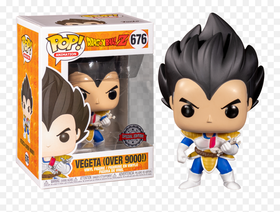 Dragon Ball Z - Vegeta Over 9000 Pop Vinyl Figure Funko Vegeta Png,Dragon Ball Z Png