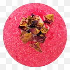 Damask Rose Fizzy Bath Bomb Vegan - Corn Chip png
