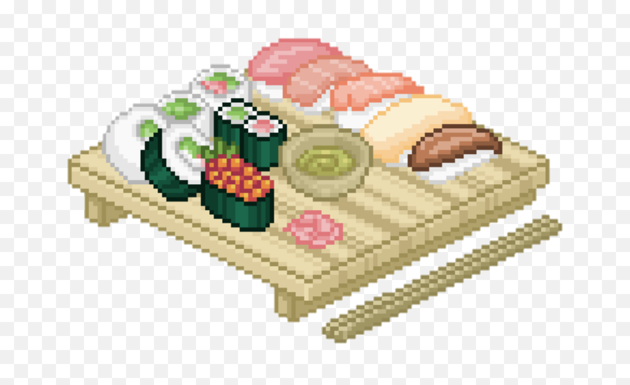 Sushi Sashimi Pixel Art Pixelart Food Asian Pixel Art Food Png | My XXX ...