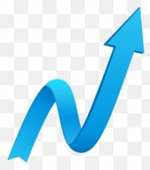 Business Success Transparent Png - Blue Up Arrow Icon