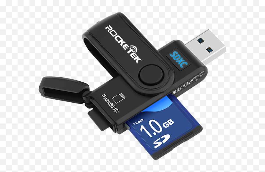 Rocketek Usb 3 - Usb Flash Drive Png,Sd Card Png