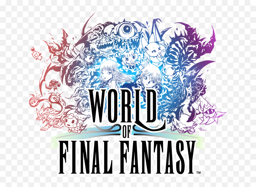 The Adorable World Of Final Fantasy - Amano World Of Final Fantasy Png,Final Fantasy Logo Png