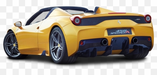 Download Ferrari 458 Speciale Aperta Yellow Car Png Image - Transparent