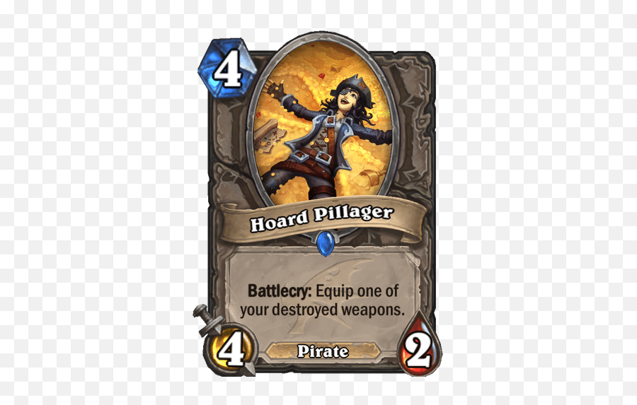 Hoard Pillager - Card Hearthstone Hs Voodoo Felfin Navigator Hearthstone Png,Hearthstone Png