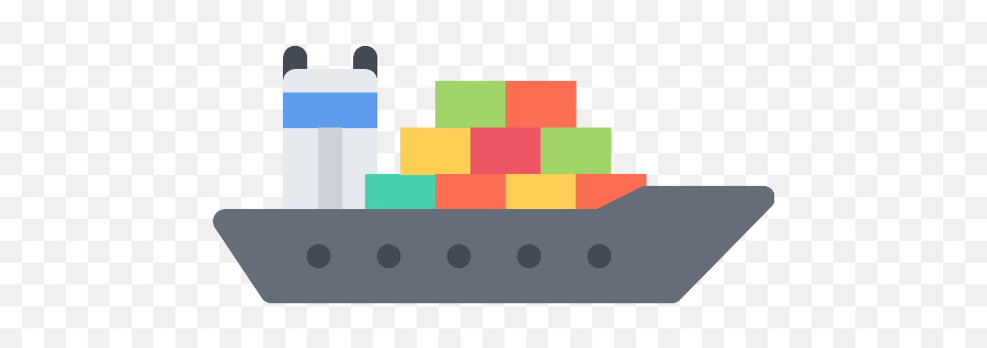 Cargo Ship Png Icon - Cartoon Container Ship Png,Ship Png