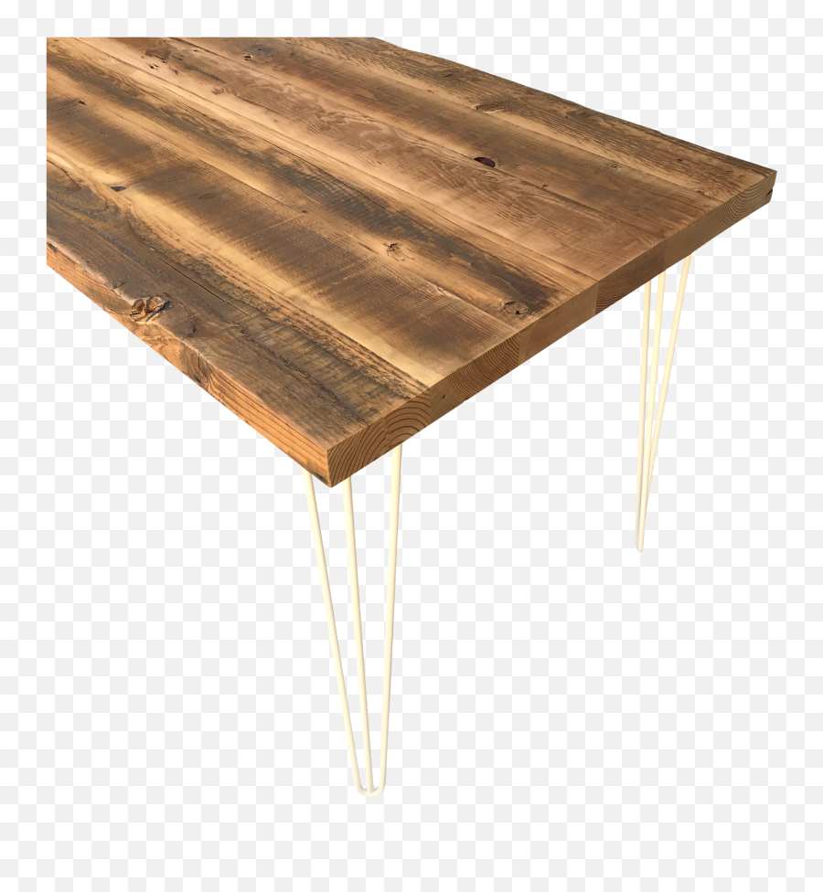 Download Old Growth Reclaimed Wood Table With Hairpin Legs - Coffee Table Png,Legs Transparent Background