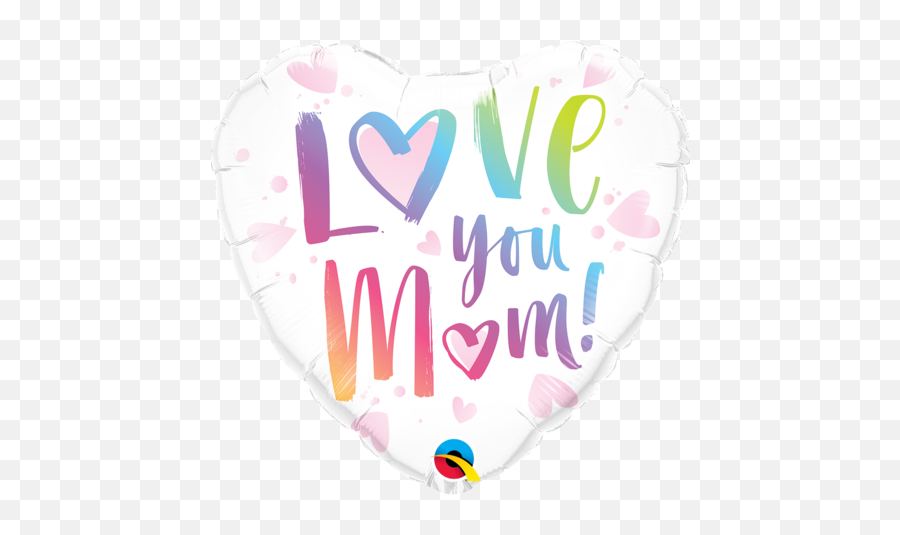 18 Love You Mheartm Foil Balloon - Love You Mom Balloon Png,Heart Balloon Png