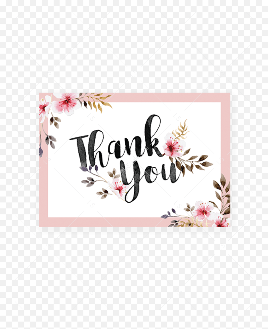 Pink Thank You Png - Floral Thank You Notes Printable Blush Pink Thank You Card,Thank You Png Images