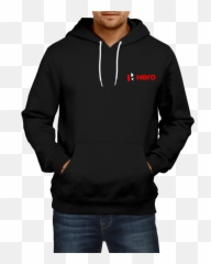 Hero Black Hoodie For Men - Flipkart Logo T Shirt Png,Black Hoodie Png