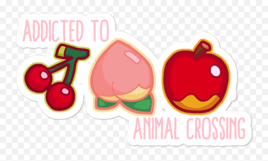 Addicted To Animal Crossing Sticker Misscherryfox - Sticker Of Animal Crossing Png Transparent,Animal Crossing Transparent