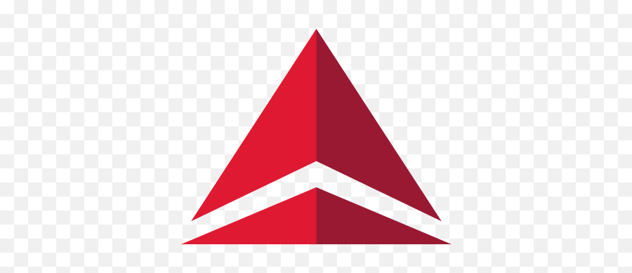 Red White Triangle Logo - Symbol Delta Airlines Logo Png,Red And White Triangle Logo