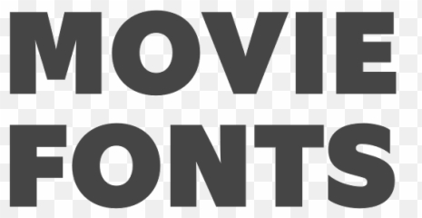 Movie Fonts - png