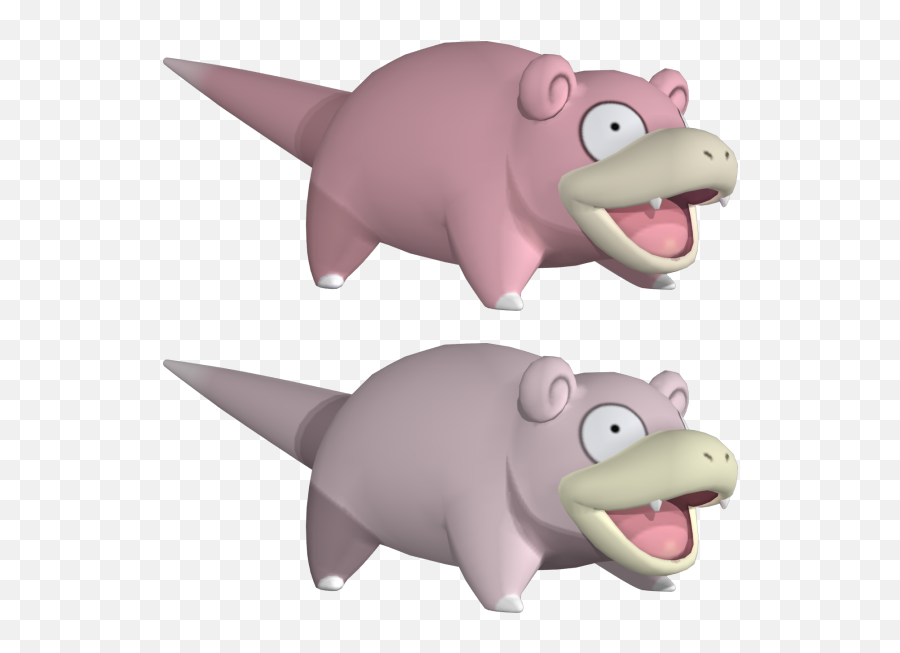 Y - Slowpoke 3d Model Png,Slowpoke Png