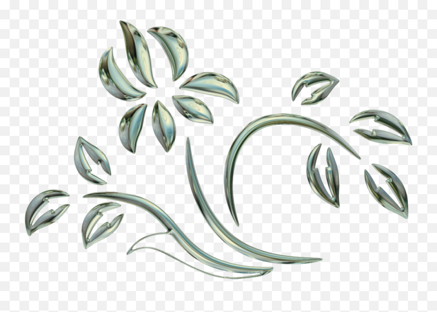 Picture - Flower Silver Colour Png,Metal Spring Png