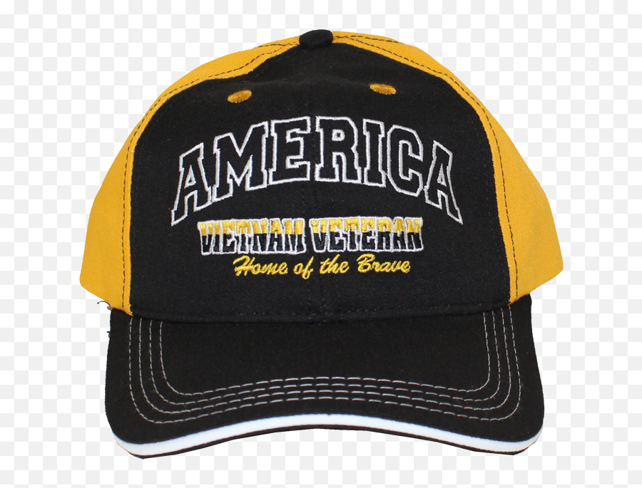 30174 - Vietnam Veteran Cap America Home Of The Brave Made In Usa Blackgold For Baseball Png,Made In Usa Logo Png