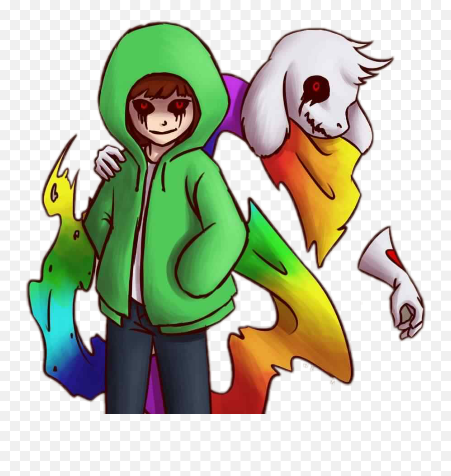 Download Undertale Chara Asriel Dustchara Dustasriel - Dustshift Chara And Asriel Png,Chara Png