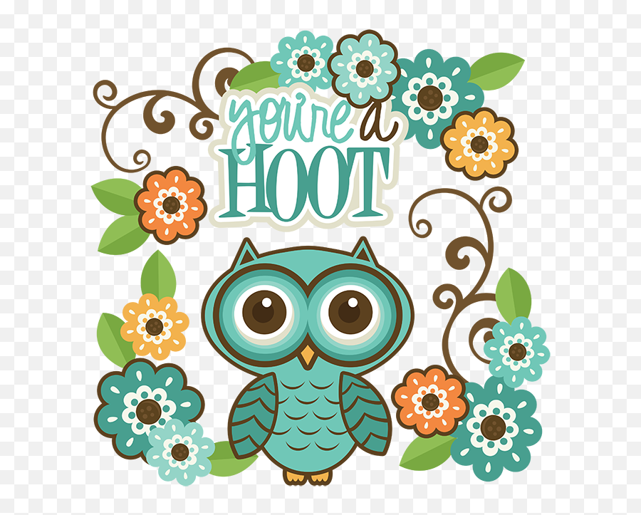 Clip Art Free Owl Cute Graphics - Cute Owl You Are A Hoot Png,Cute Owl Png