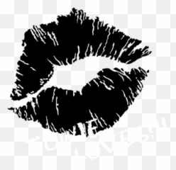 Black And White Lips Png Transparent 2677432 - Emoji
