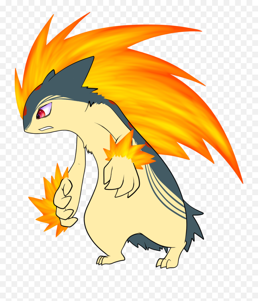Mega Typhlosion By Lumpsofcole - Fur Affinity Dot Net Mythical Creature Png,Typhlosion Png