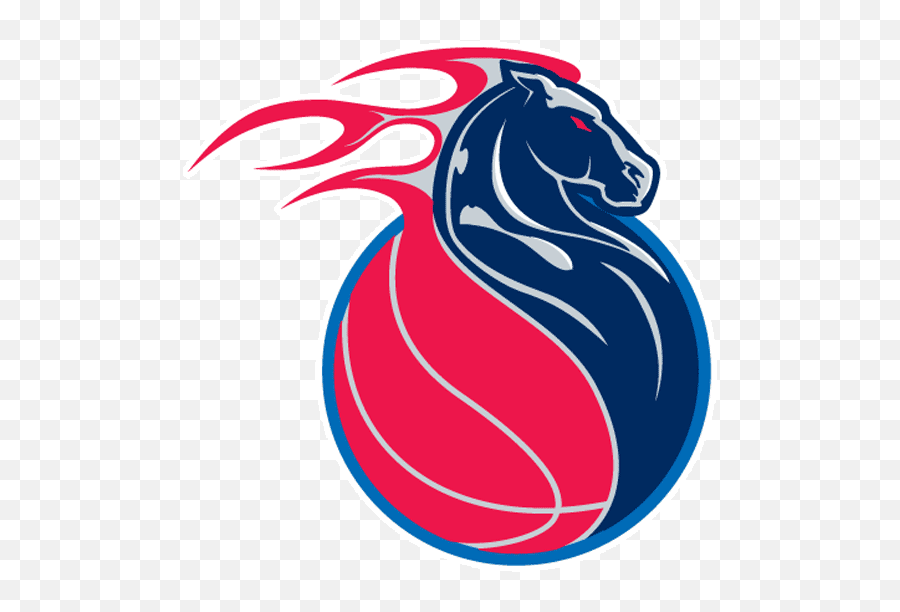 Detroit Pistons Older Alternate Logo - Detroit Pistons Horse Logo Png,Horse Logos