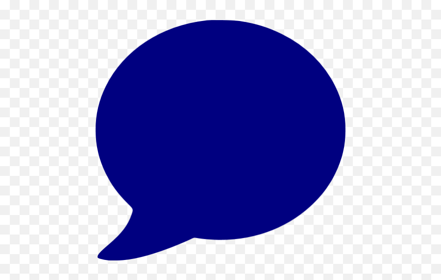 Navy Blue Speech Bubble Icon - Free Navy Blue Speech Bubble Dot Png,Message Bubble Icon